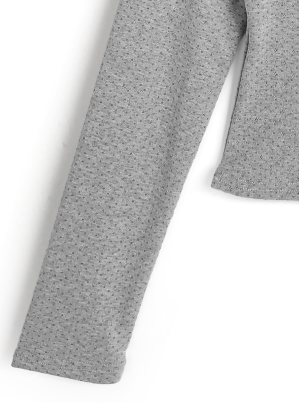 ドット柄レイヤード風トップス