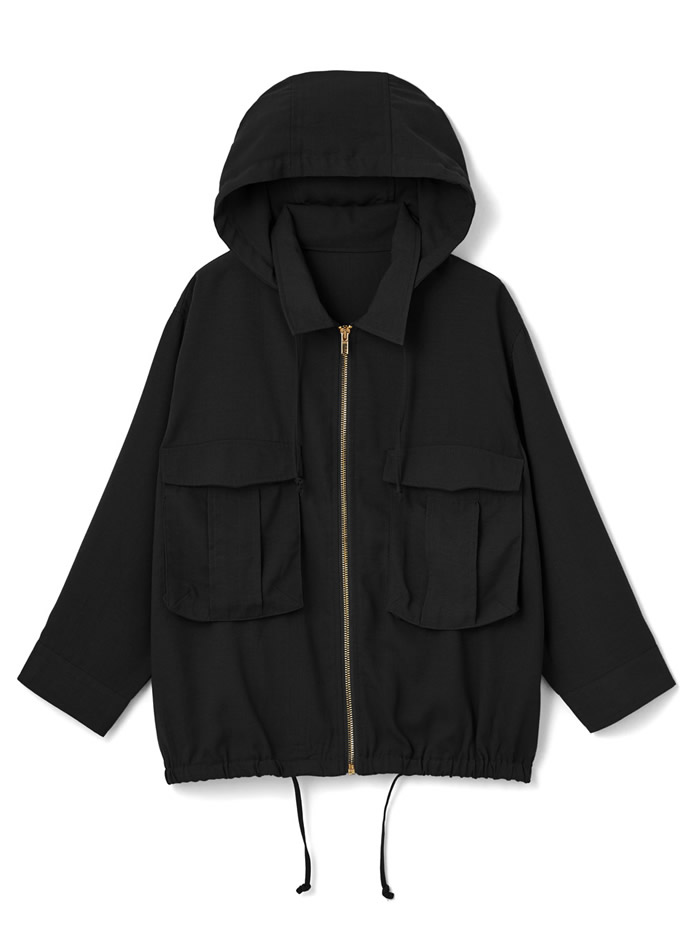 取り外し可能フード付き2Wayシャツジャケット