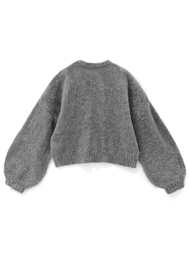 ドロップショルダーモヘヤタッチニットカーディガン[ws11