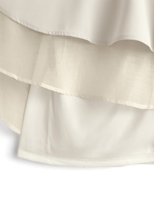 裾シアーマーメイドスカート