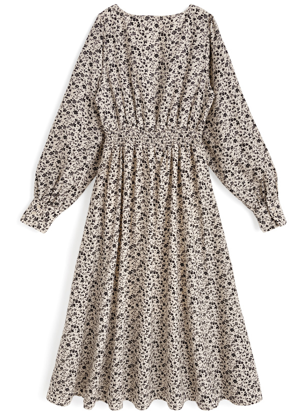 ⭐︎美品⭐︎HVN ワンピース　Breakfast レーヨン100 小花柄スクエアネックロングワンピース[ws23] | レディース