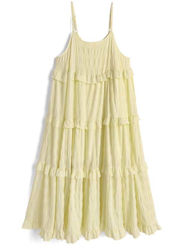 ティアードフリルキャミソールワンピース