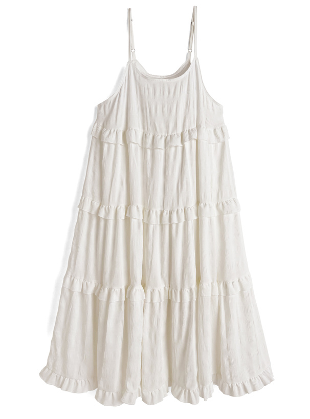 ティアードフリルキャミソールワンピース