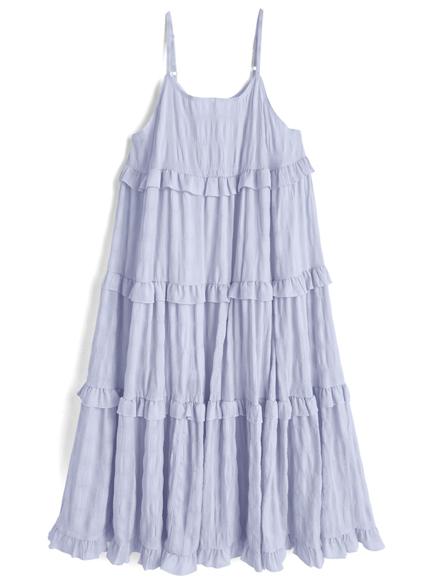 ティアードフリルキャミソールワンピース