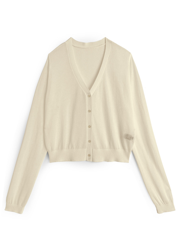 シアーニットカーディガン