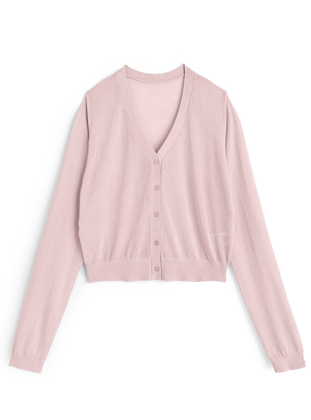 シアーニットカーディガン