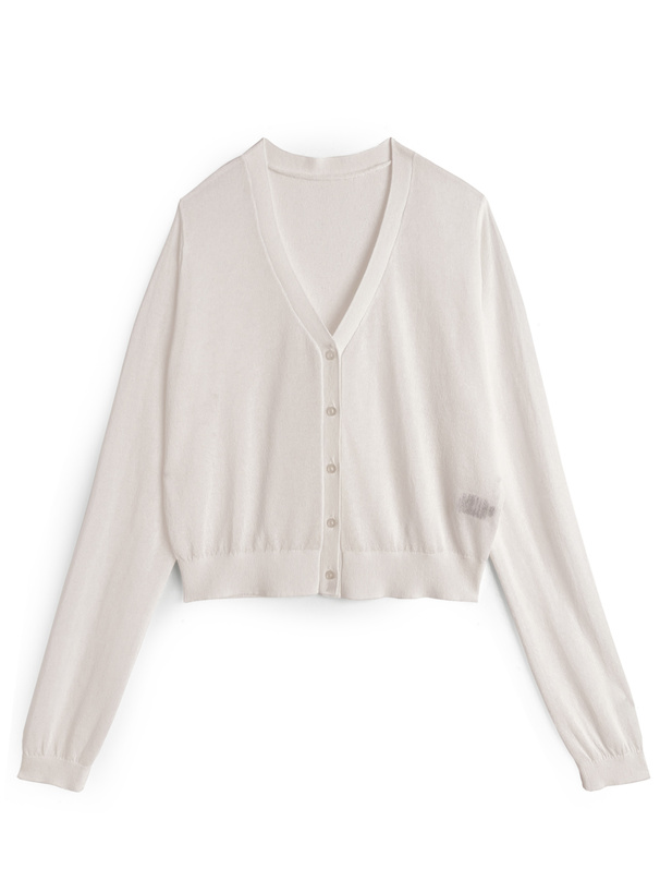 シアーニットカーディガン