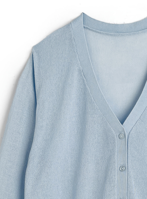 シアーニットカーディガン