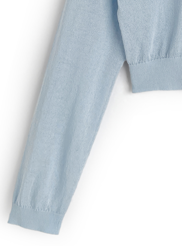 シアーニットカーディガン