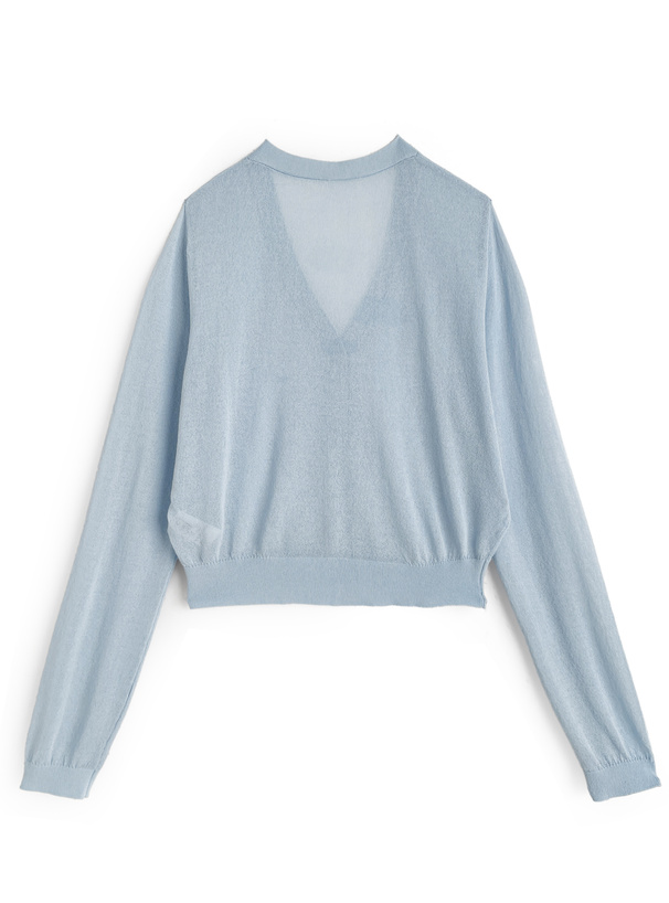 シアーニットカーディガン