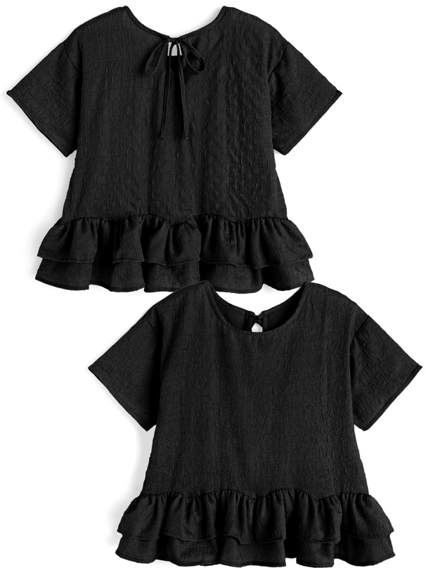 ウェーブフリルトップス