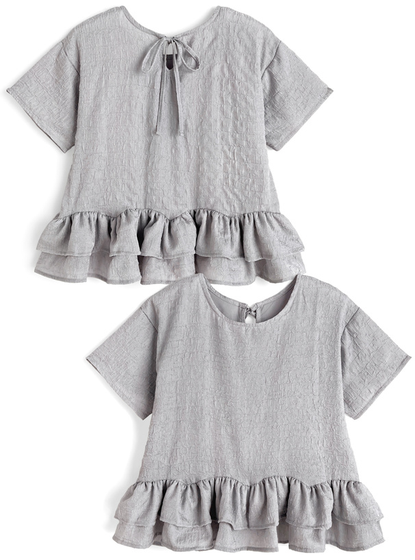 ウェーブフリルトップス