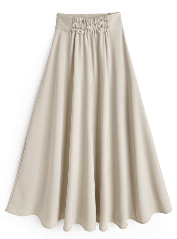 ハイウエストフレアロングスカート