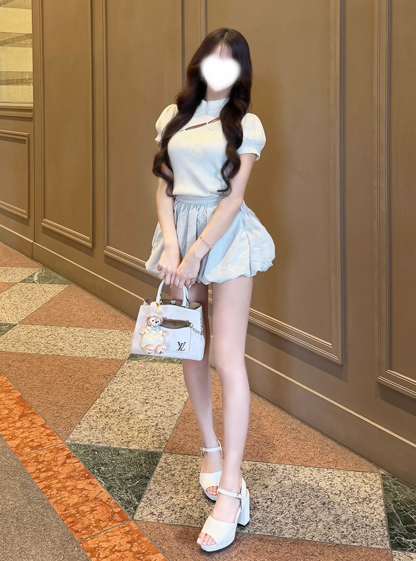 インパン裏地付きバルーンミニスカート