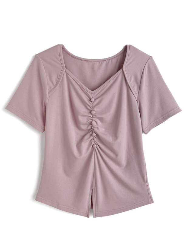 Fit more ブラウス シャツ 「ZOZO限定カラー」Vネックパール