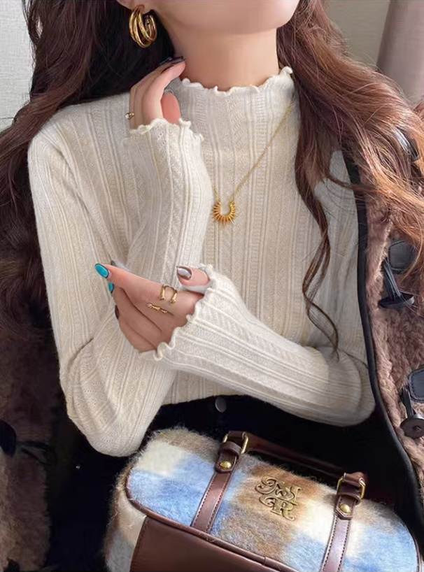 メロウフリルハイネックトップス[yz674] | レディース