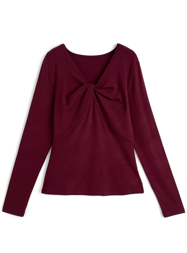 フロントツイストデザイントップス