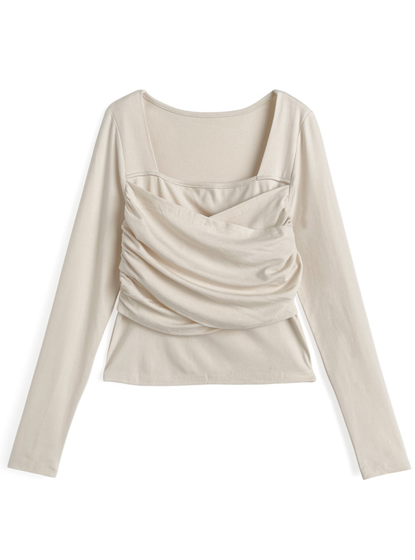 ドレープスクエアネックトップス[yz681] | レディースファッション通販