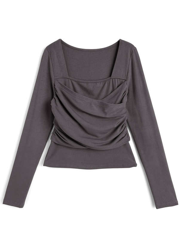 トップス tezka ドレープスクエアネックトップス[yz681] | レディースファッション通販