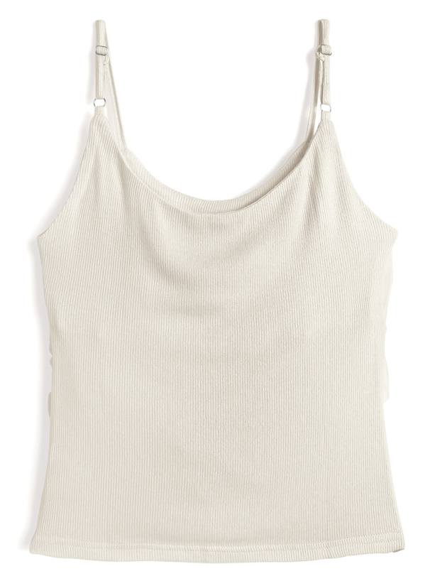 チュールドッキングドレープキャミソール