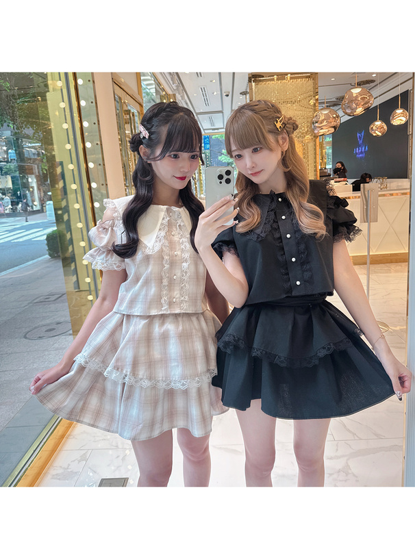 イデアルーチェ チュールブラウス❤️ ブラック 試着のみ - メルカリ
