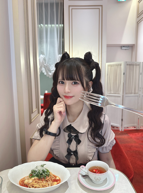 レースメロウフリルリボンブラウス