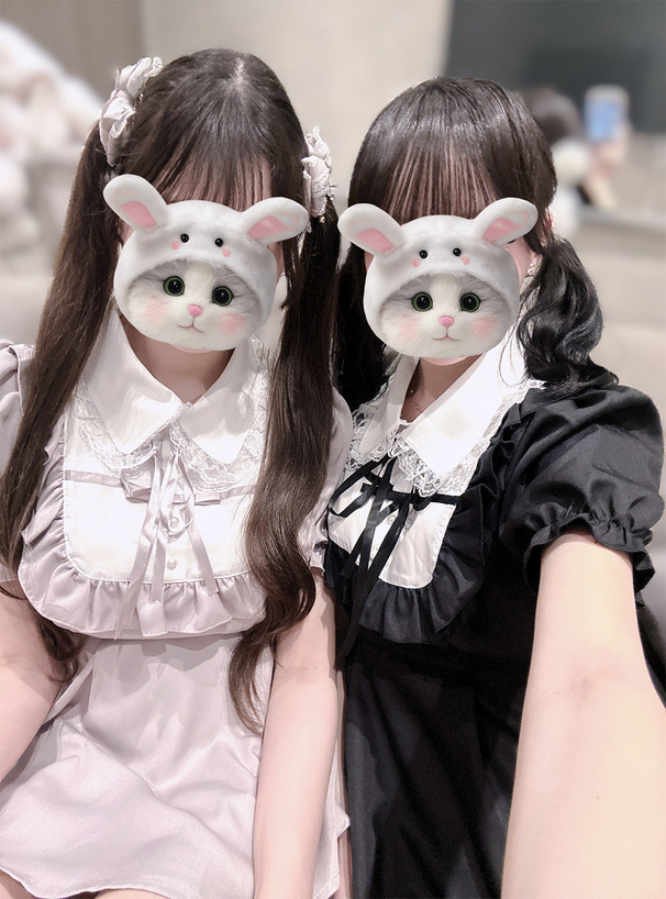 リボン付きフリルリボンチュニック×フリルパンツセットアップ