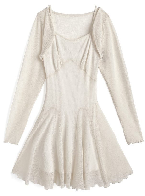 ボレロ×キャミフレアミニワンピースセットアップ