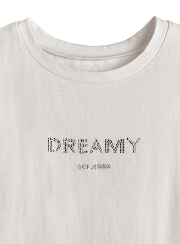ラインストーンロゴTシャツ