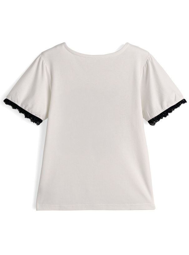 リボンロゴ刺繍Tシャツ