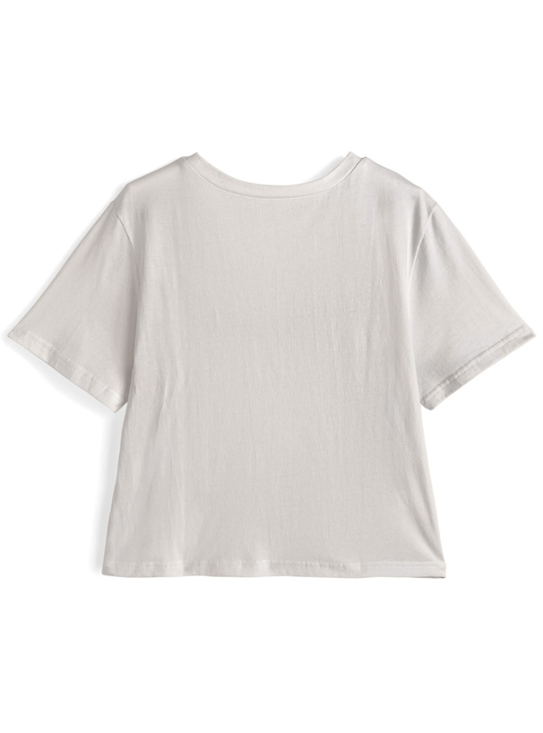 ラインストーンロゴTシャツ
