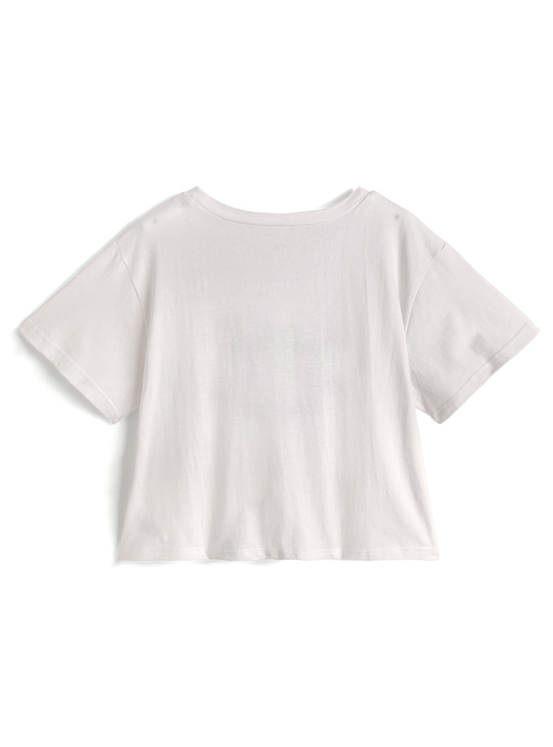 リボンロゴ刺繍Tシャツ