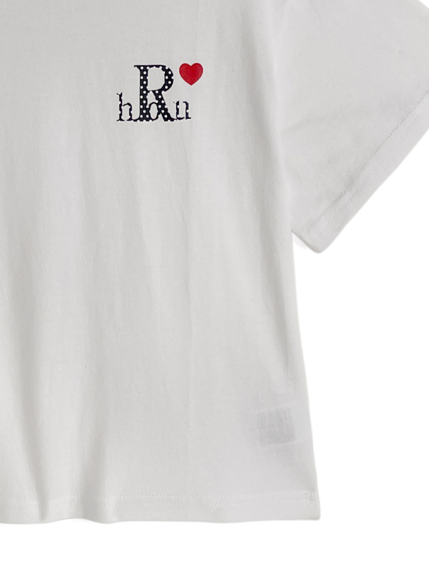 ドットロゴプリントTシャツ