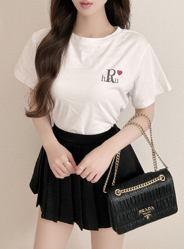 ドットロゴプリントTシャツ