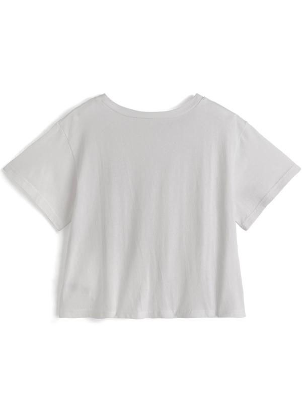 ドットロゴプリントTシャツ