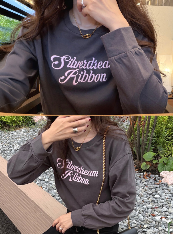 立体ロゴ刺繍ロンT