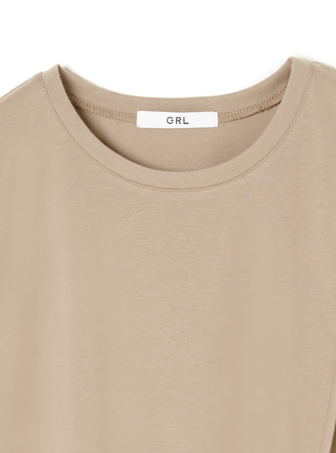 ショルダーカットフレンチスリーブTシャツ