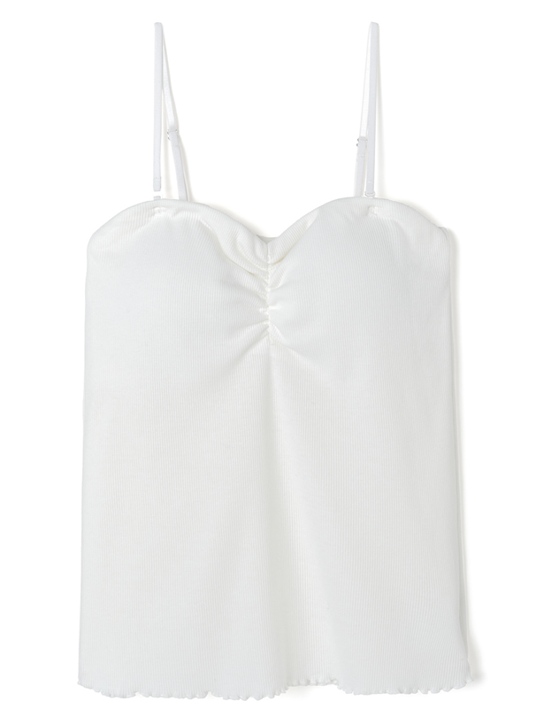 パッド入り裾メロウフリルテレコキャミソール Ze308 レディースファッション通販のグレイル Grl 公式