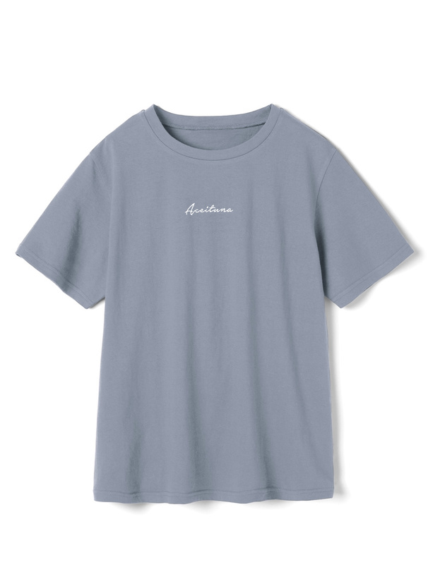 ロゴ刺繍Tシャツ