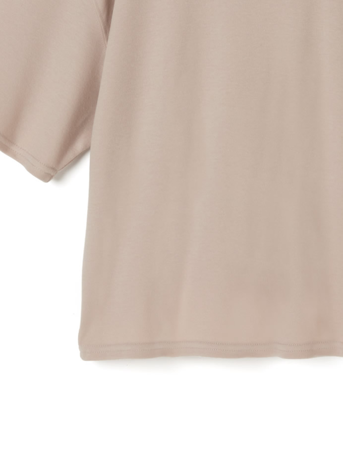 ラウンドネック5分袖Tシャツ