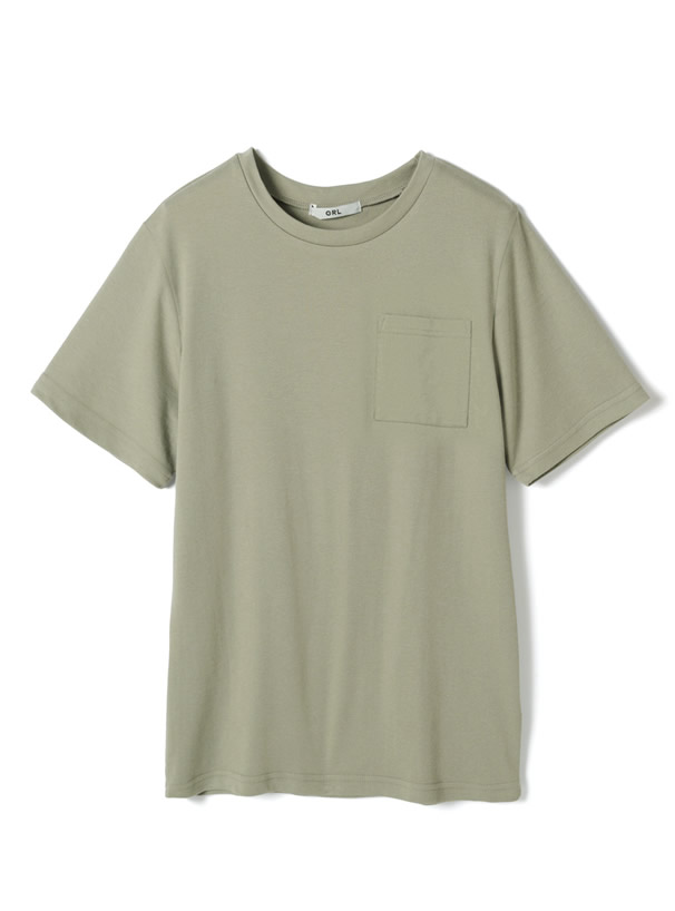 胸ポケットバックロゴTシャツ