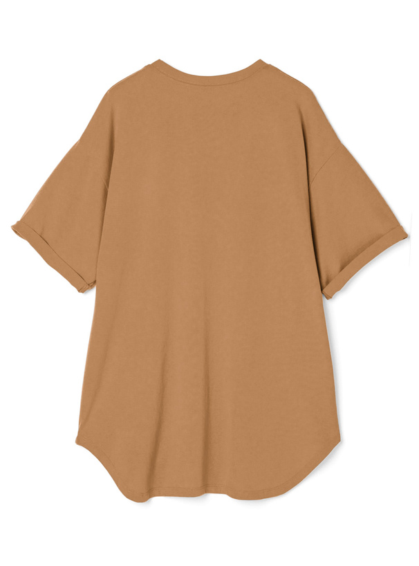 ビッグシルエットロールアップTシャツ