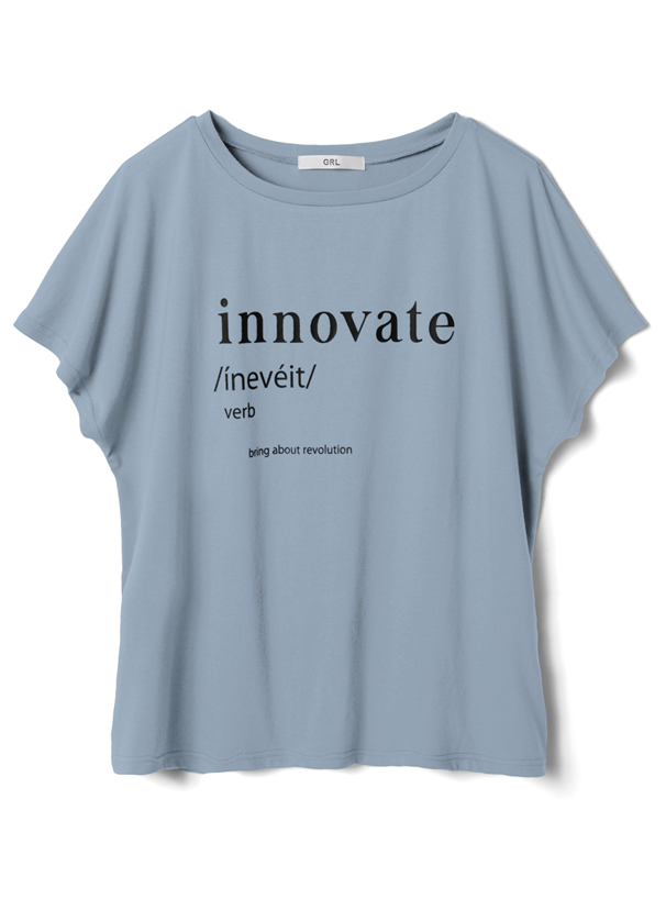 フレンチスリーブロゴTシャツ