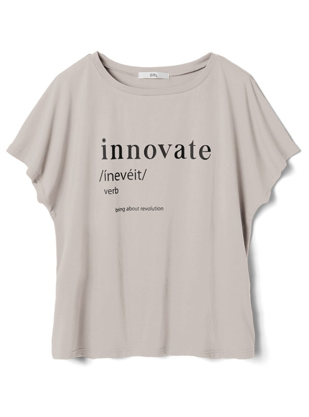 フレンチスリーブロゴTシャツ