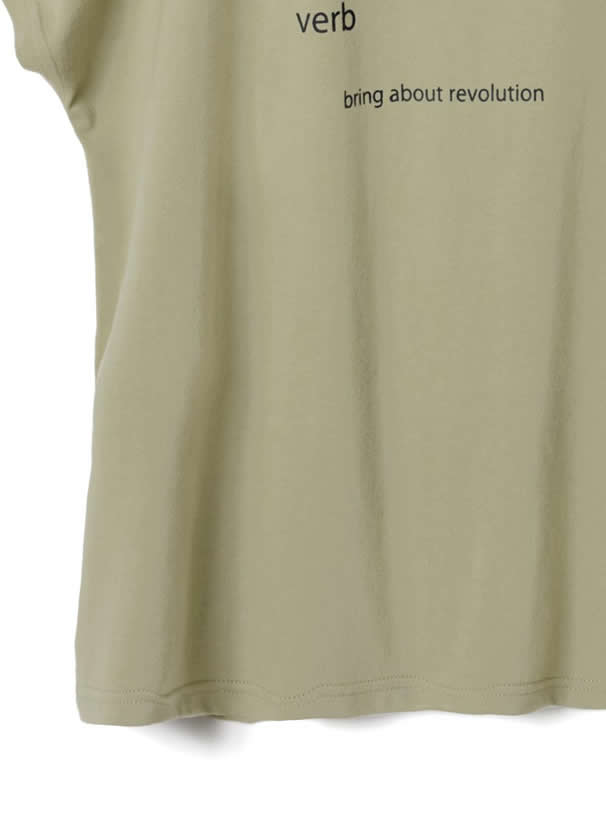 フレンチスリーブロゴTシャツ