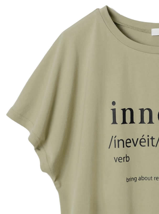 フレンチスリーブロゴTシャツ
