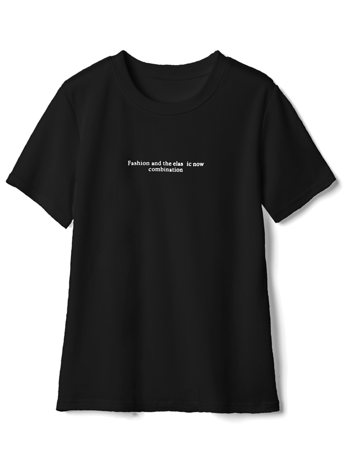 フロントロゴプリントTシャツ