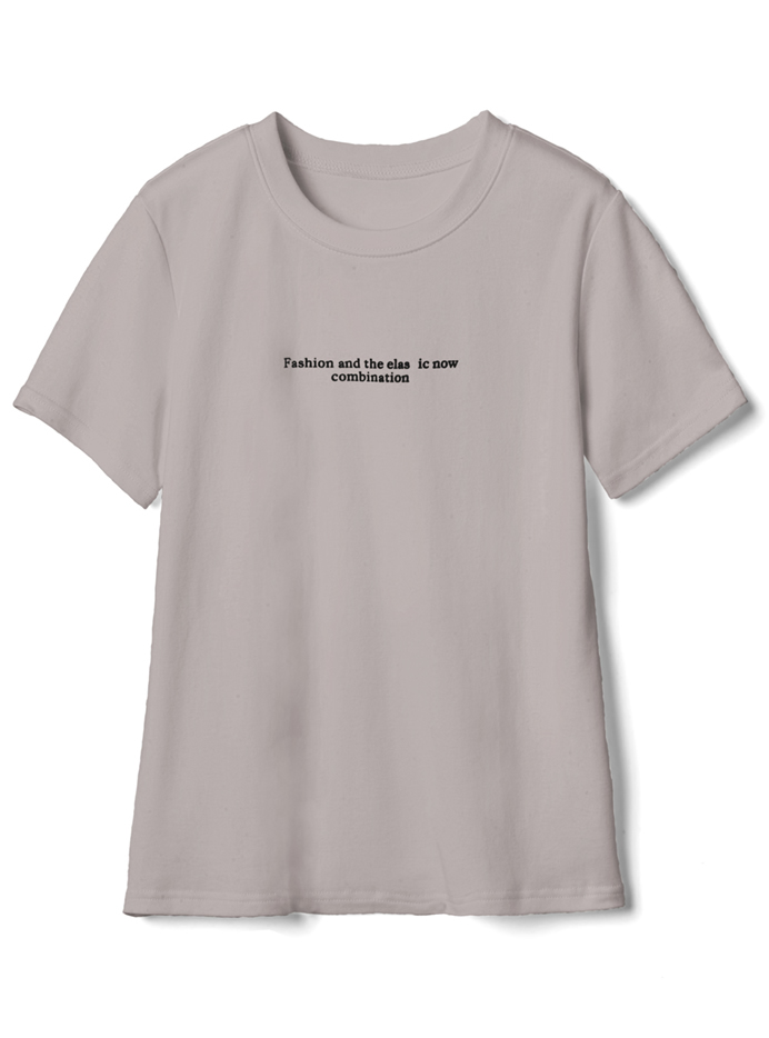 フロントロゴプリントTシャツ