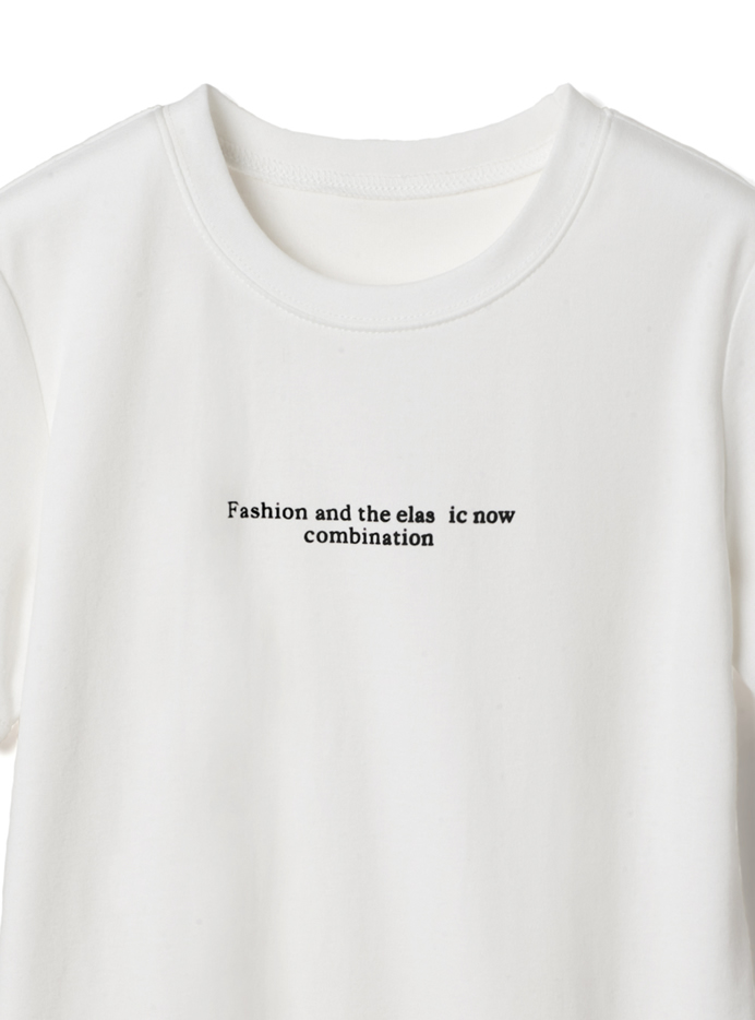 フロントロゴプリントTシャツ