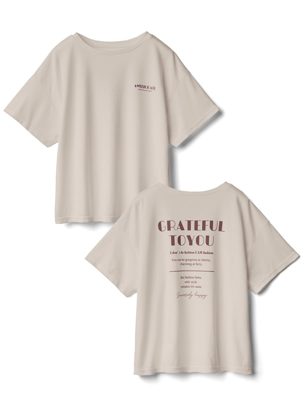 ロゴプリントTシャツ